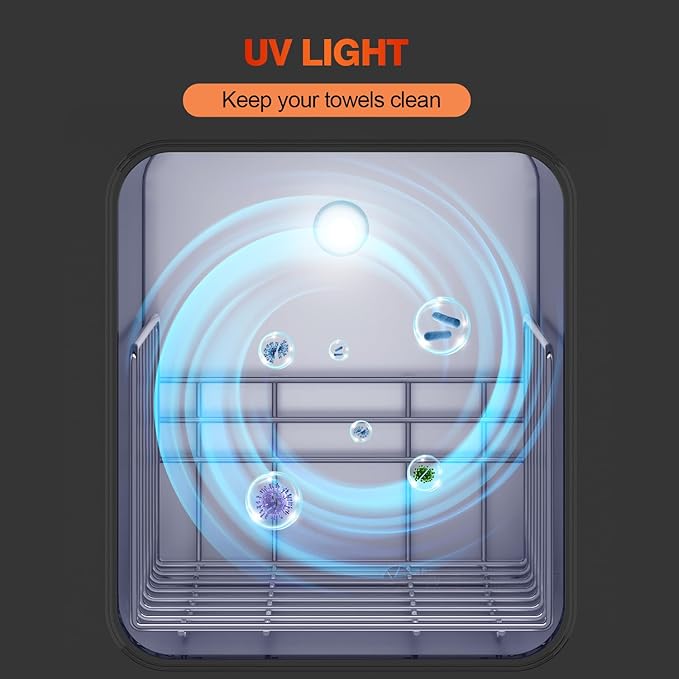 Towel Warmer Cabinet, 5L Hot Bath Towel Warmer Heating Use for Facial Spa, Hair Beauty, Salon Equipment and Home- Black