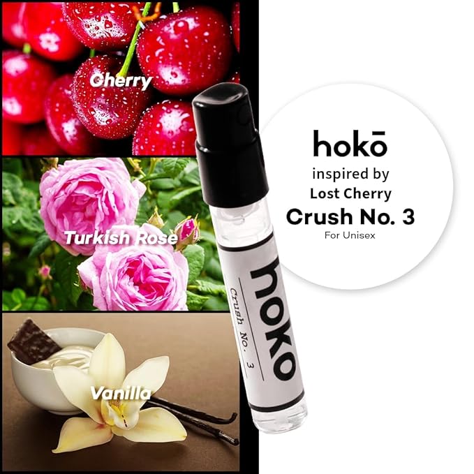 HOKO Perfume Sample Set for Women & Men | 6 Extrait de Parfum (12ml total) | Inspired by Designer Scents | Long-Lasting, Vegan, 30% Oil, Luxury Fragrance Kit