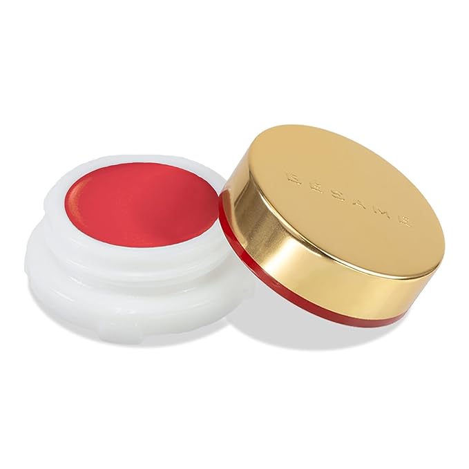 BESAME Poppy Pink Cream Rouge - 1967, Highly Pigmented, Matte Finish, Multi-Use for Lips and Cheeks, Vintage-Inspired Reusable Tin, Long-Wearing