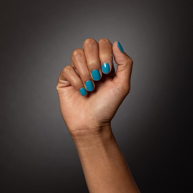 Dazzle Dry Mini Kit 4 Step System - Moon Age, A vibrant cerulean blue. Semi-sheer cream. (5 Piece Kit / 5 Manicures)