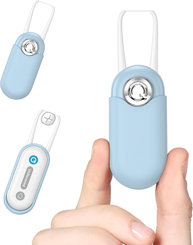 C1S Reusable Flosser Set, Auto-Restringing Flosser with Replaceable Floss Capsule, Multi-Hygiene, Portable Travel Floss, Recyclable Zero Waste, Unflavored(Wave Blue)