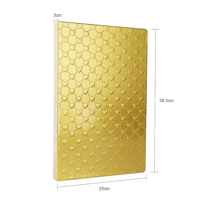 Acycion2A 308 nail display chart with 360 false nail tips (Gold)