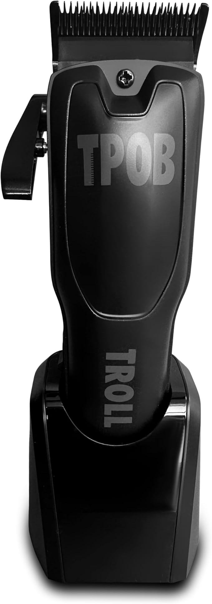 TPOB Troll Professional Barber Clipper 6800 RPM Super Torque Motor with DLC Fade Blade (Blackout Clipper)