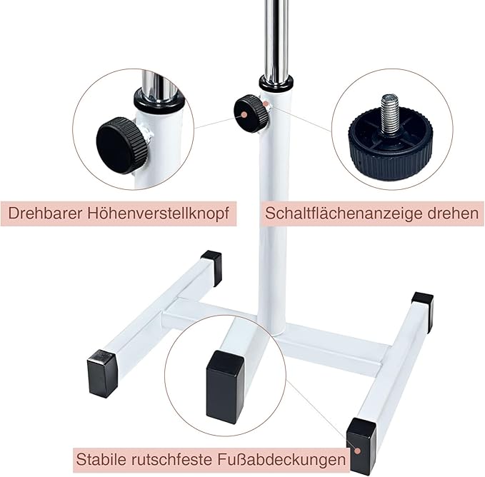 Pedicure Foot Rest,Height Adjustable Pedicure Chair,Non-Slip Pedicure Stool for Massage Office or Home,Black