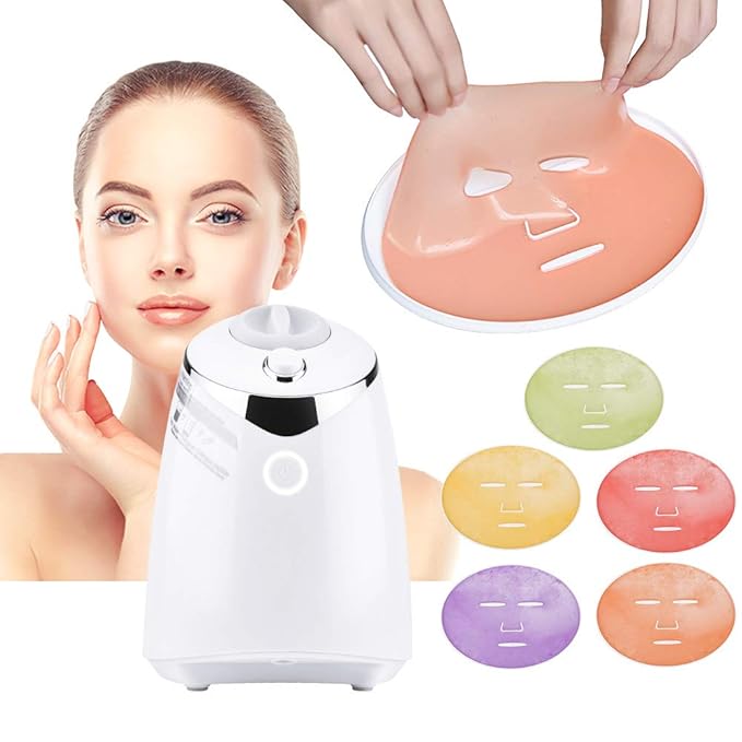 Face Mask Maker Facial Mask Machine with 32 Counts Collagen Pills Make Your Own Face Mask Kit Home Automatic DIY Face Mask Maker Machine, Face Mask Maker Kit, Facial Cream Maker Gifts for Women