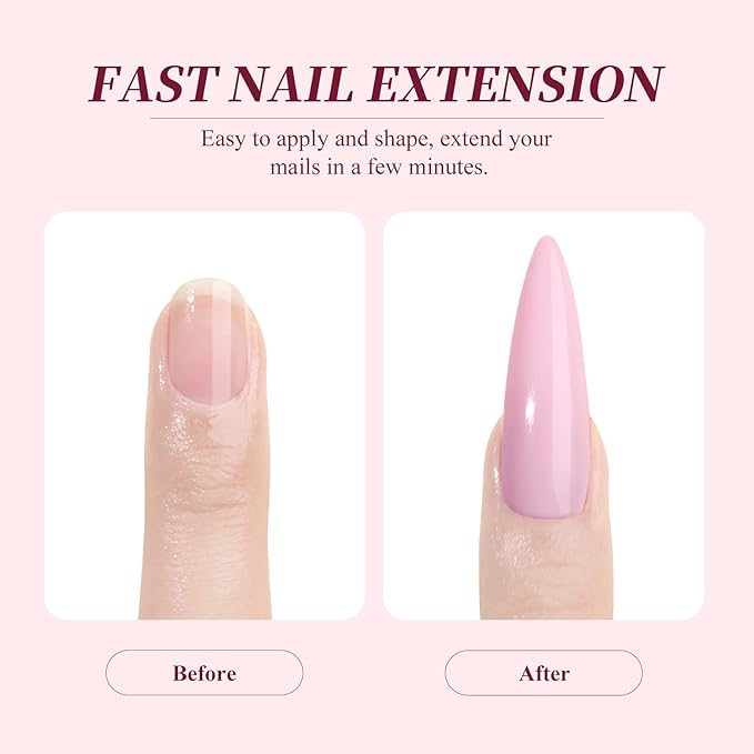 SAVILAND Acrylic Nail Kit for Beginners: White Pink Clear Acrylic Powder and Liquid Set with Nail Brush Forms Manicure Tools Kit with Everything for Beginners Home DIY Nail Art Salon