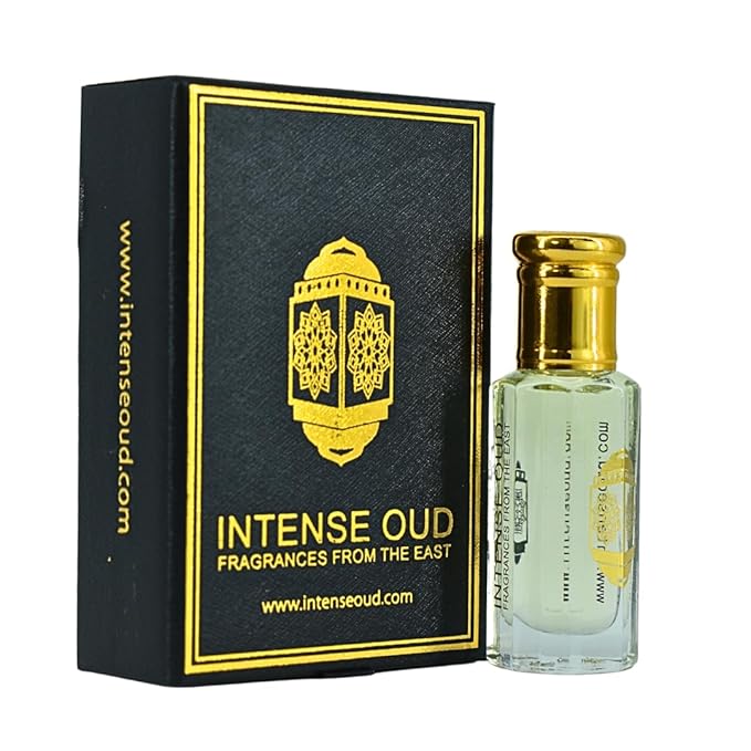 INTENSE OUD One Mile Arabian Perfume Oil for Men, 12ml (0.40 oz), Alcohol-Free, Long-Lasting Concentrated Fragrance with Cinnamon & Patchouli Notes, in Black Gift Box