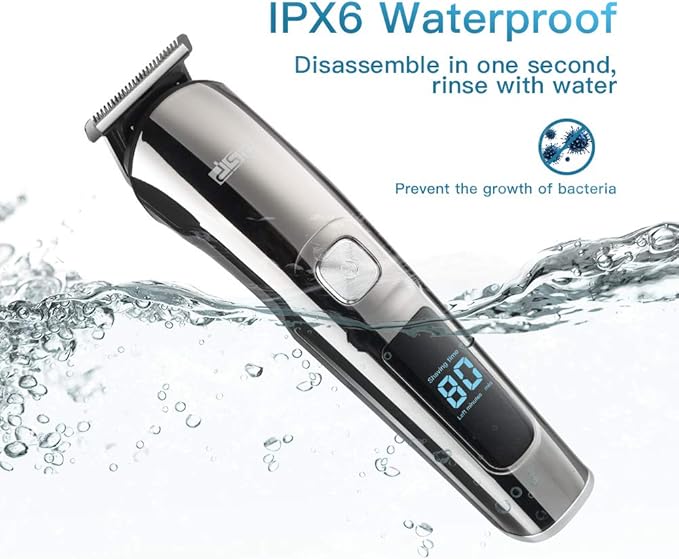DSP® Facial Hair Trimmer for Men Electric Clippers and Grooming Sets for Pubic Hair Beard Nose Trimmer Kits USB Rechargeable IPX7 Waterproof