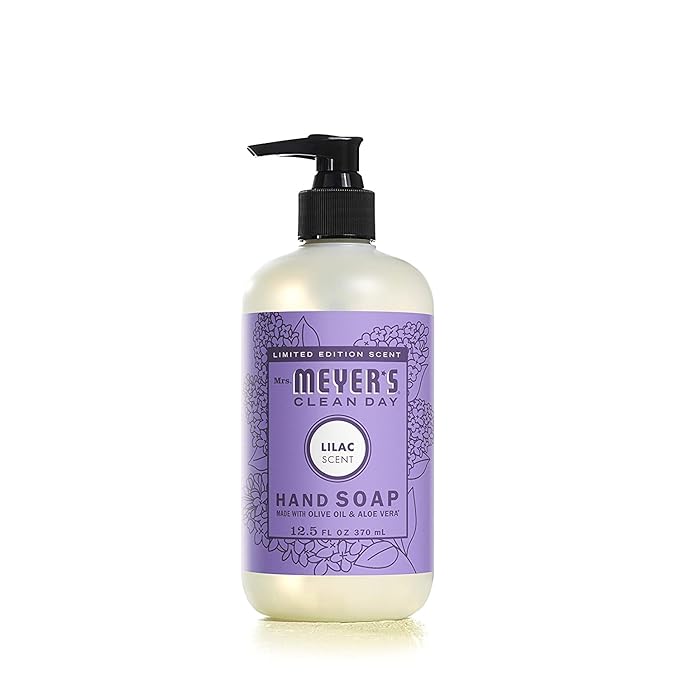 MRS. MEYER'S CLEAN DAY Holiday Hand Soap Bundle (Mint + Lilac + Daisy + Rose)