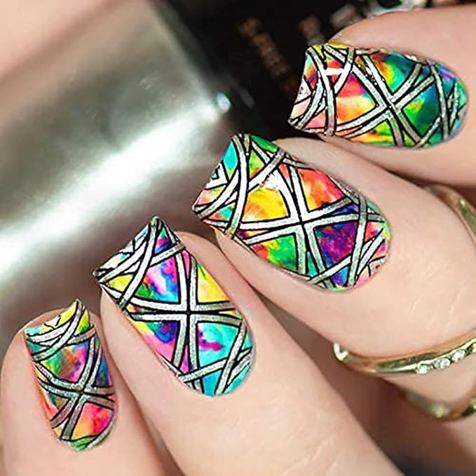 PUEEN Rocking Metallic Stamping Nail Polish Nail Art Color - Set of 12 Metallic Colors - 12ml each - BH001043