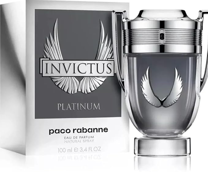 Invictus Platinum by Paco Rabanne for Men 3.4 oz Eau de Parfum Spray