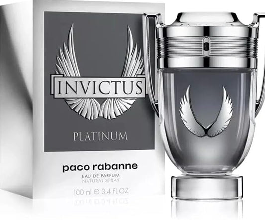 Invictus Platinum by Paco Rabanne for Men 3.4 oz Eau de Parfum Spray