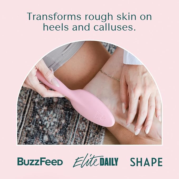 Bare August Glass Foot File, Foot Cream & Foot Scrub Exfoliator Bundle