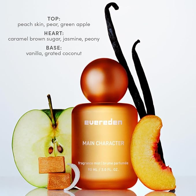 Evereden Main Character Fragrance Mist: Clean and Vegan Collectible Hair and Body Spray for Teen Girls - Amplify Your Self-Expression with Iconic Scents in Mesmerizing Fragrance Mist Dispensers