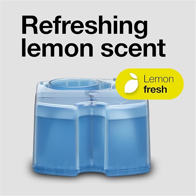 Braun Clean & Renew Refill Cartridges CCR, Replacement Shaver Cleaner Solution for Clean&Charge Cleaning System, Pack of 3