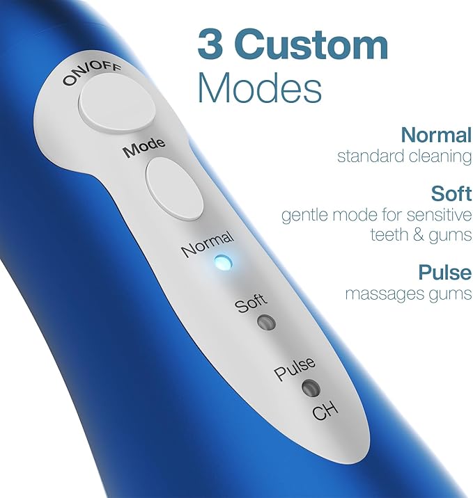 AquaSonic Water Flosser - Cordless Rechargeable Water Flossers for Teeth Cleaning - Waterproof Aqua Flosser, Portable Oral Irrigator for Dental Cleaning with 5 Jet Tips – Braces Home Travel