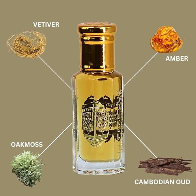 INTENSE OUD Oud Al Arab Long Lasting Arabian Perfume Oils for Women 12ML (0.40 OZ) Concentrated Perfume Oil, Bold Blend of Amber, Vetiver & Smoky Cambodian Oud, Fragrance Oil With Black Gift Box