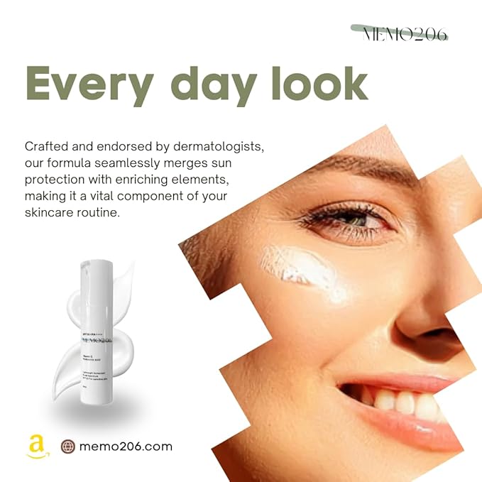 Sunscreen SPF50+PA++++ 50ml | Non-Sticky Lightweight Sunscreen Made for Sensitive Skin | No White Cast or Scent | With Vitamin E & Hyaluronic Acid