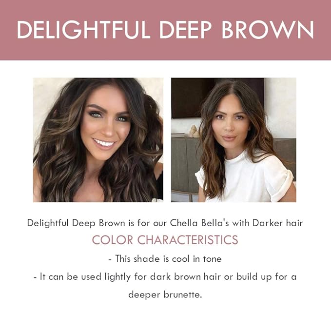 Chella Eyebrow Pencil - Vegan, Gluten Free, Cruelty Free, Paraben Free, Long Wearing, Smooth Consistency (Delightful Deep Brown)