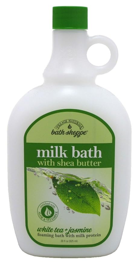Village Naturals Bath Milk Bath Ultra-Moist White Tea & Jasmine 28 Ounce (828ml) (3 Pack)