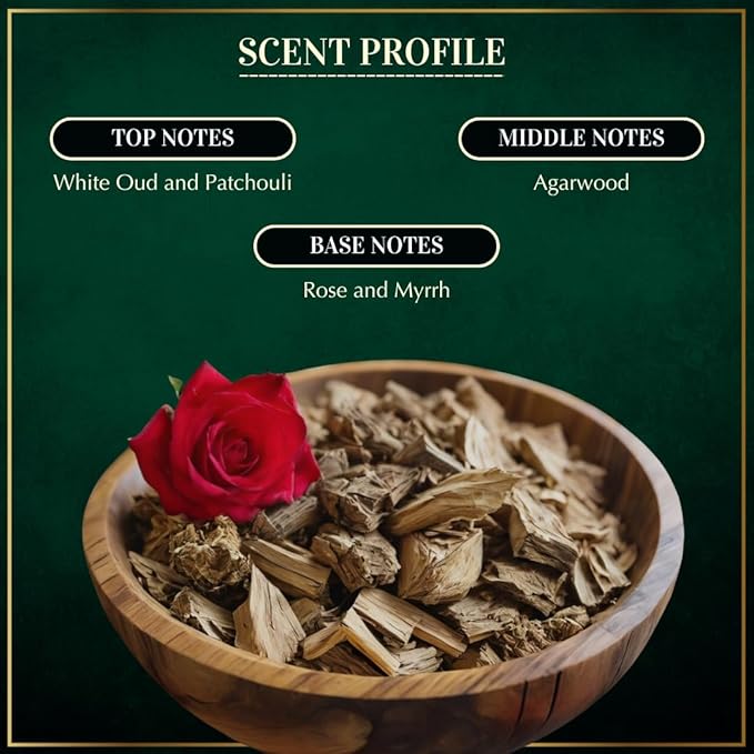 Dukhni Oud Abyad Attar Oil Arabic perfume oils for men and women, Alcohol Free | 30ml Pure roll on perfume, authentic white oud oil | Eid, Ramadan Gifts, Vegan Islamic Fragrances