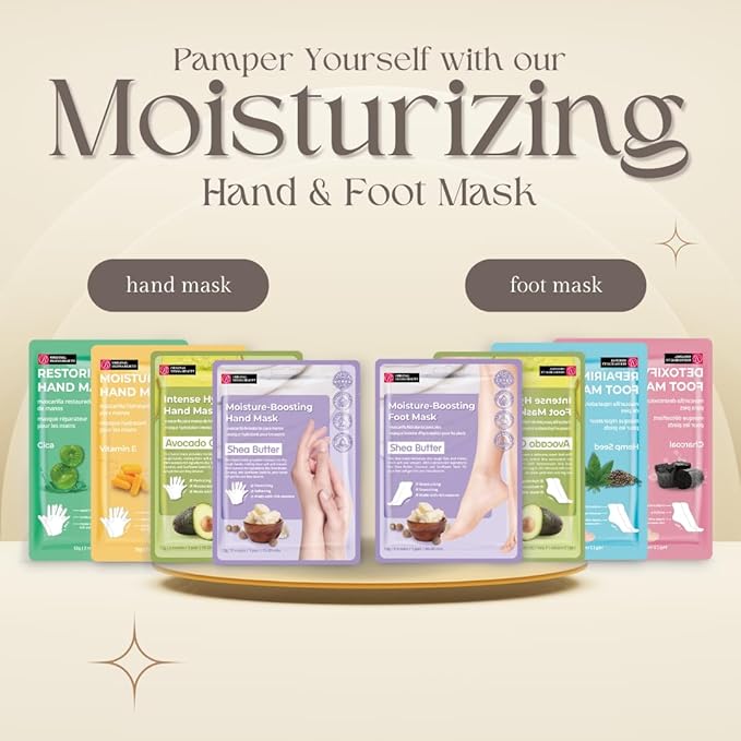 12 Pairs Original Derma Beauty Hand Mask Bulk, Moisturizing Hand Gloves for Dry Hands, Nail Care Essential (Cica)