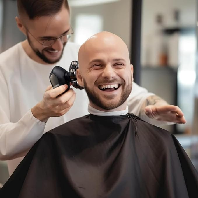 Detachable Head Shavers, SHPAVVER 5 in 1 Electric Razor IPX7 Waterproof for Bald Men, Wet Dry LED Display Rechargeable 7D Rotary Shaver Grooming Kit with Type C Charge A