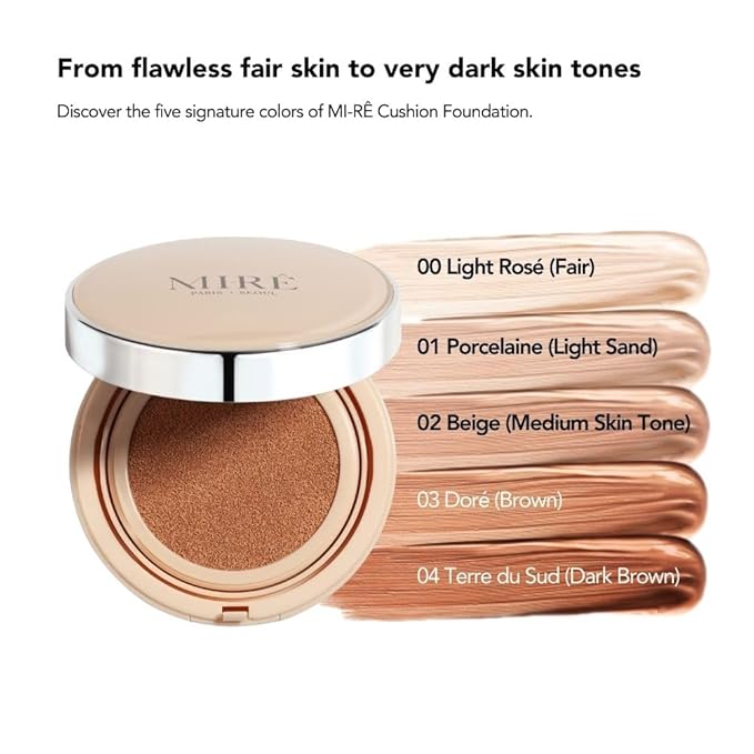 BiBi NOVA Velvet Finish All in 1 Cushion Foundation Refill │Long Lasting, Full Coverage for All Skin Types (0.67oz) (02 Beige)
