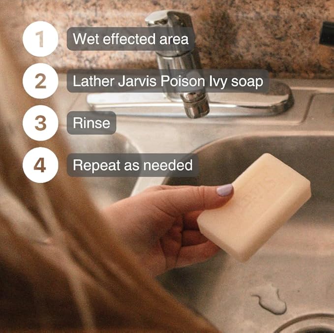 Poison Ivy Soap Bar | Treatment for Poison Ivy, Oak & Sumac | Fast Itch Relief and Soothing of Rashes, Redness & Inflammation | Simple Skin Care Ingredients | 3.4 Ounces