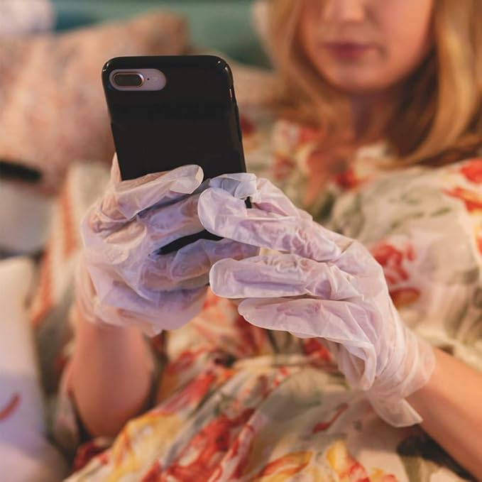 Bodipure Premium Keratin Gloves and Socks Bundle - Nail Strengthening Hand Masks and Moisturizing Foot Masks - 12 Hand Glove Pairs and 12 Sock Pairs