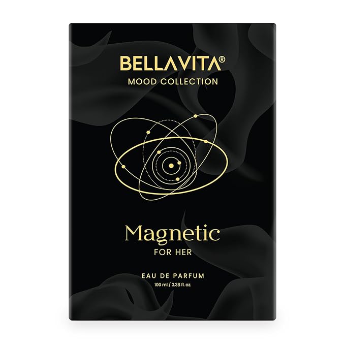 BELLAVITA Luxury Mood Collection MAGNETIC Perfume for Women 100ml | Pheromone Inspired Technology Long Lasting Fragrance | Notes of Rose, Jasmine and Cherry | Gourmet, Spicy Premium Fragrance