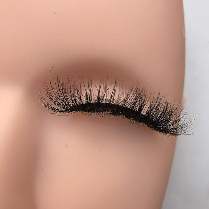 Mink Eyelashes 100% Siberian 3D Mink Fur Eyelashes Hand Made 16-20mm Natural Daily Eyelashes Cruelty-Free False Eyelashes Pack Cosplay Strip Eyelashes Wholesale 10 styles