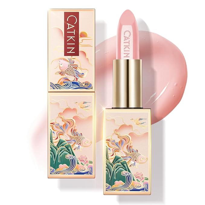 Catkin Tinted Lip Balm Sheer Lip Stain Ultra Hydrating Lip Moistrurizer Chapstick with Vitamin E Nourishing For Cracked & Dry Lips 0.12 oz C16 CINNAMON - Light Pink