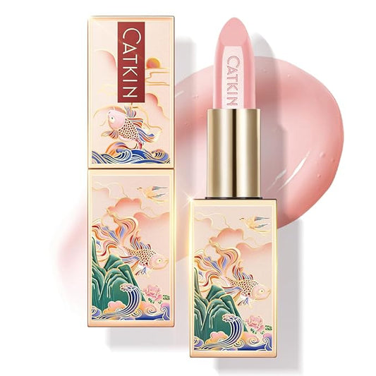 Catkin Tinted Lip Balm Sheer Lip Stain Ultra Hydrating Lip Moistrurizer Chapstick with Vitamin E Nourishing For Cracked & Dry Lips 0.12 oz C16 CINNAMON - Light Pink