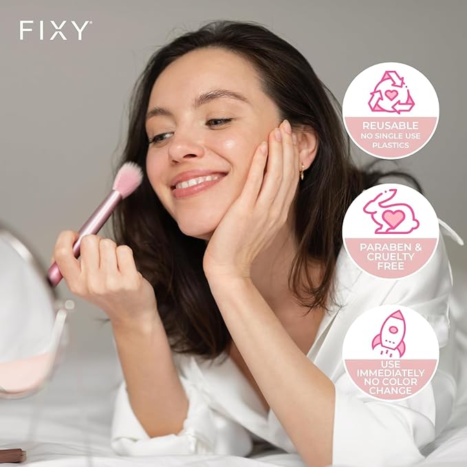 FIXY Repair Kit Repressing tool for Eyeshadow, Blush, & Highligher + Ultimate Refill with 30 pans and FIXY Binder