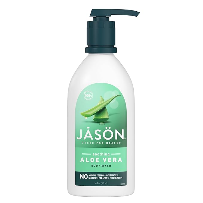 JASON Aloe Vera Shower Gel Body Wash - Soothing, Gentle Clean Feeling, 30 Fluid Ounces