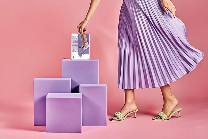 Exfoliating Foot Peel Mask with Lavender - 2 Pairs (2 Uses) - Intensive Treatment for Dry Skin & Calluses, Glycolic & Lactic Acid, Removes Dead Skin, Cracked Heel Repair, Vegan & Natural …