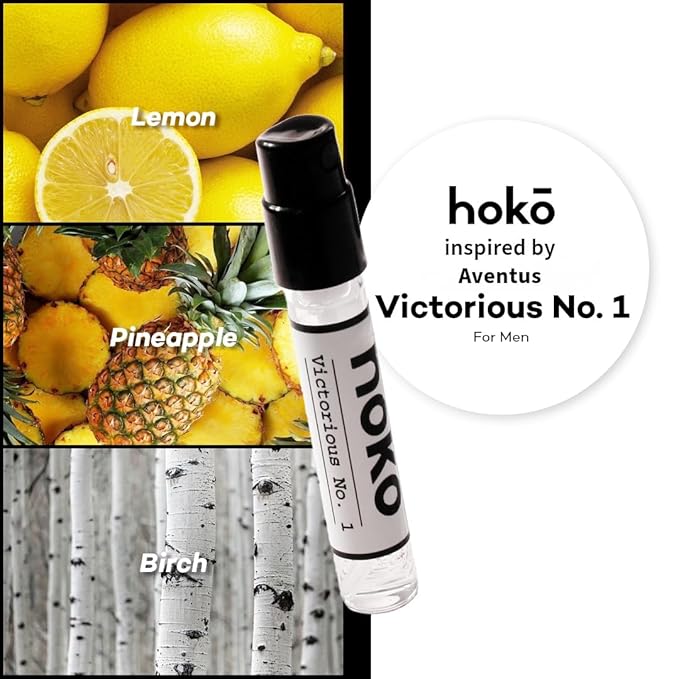 HOKO Perfume Sample Set for Women & Men | 6 Extrait de Parfum (12ml total) | Inspired by Designer Scents | Long-Lasting, Vegan, 30% Oil, Luxury Fragrance Kit