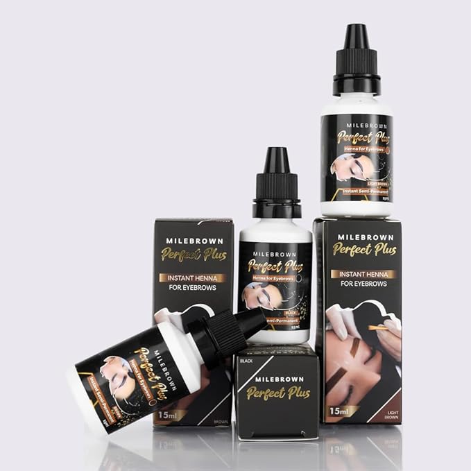 Eyebrow Henna, for natural-looking coloring, 15 ml (Light brown)