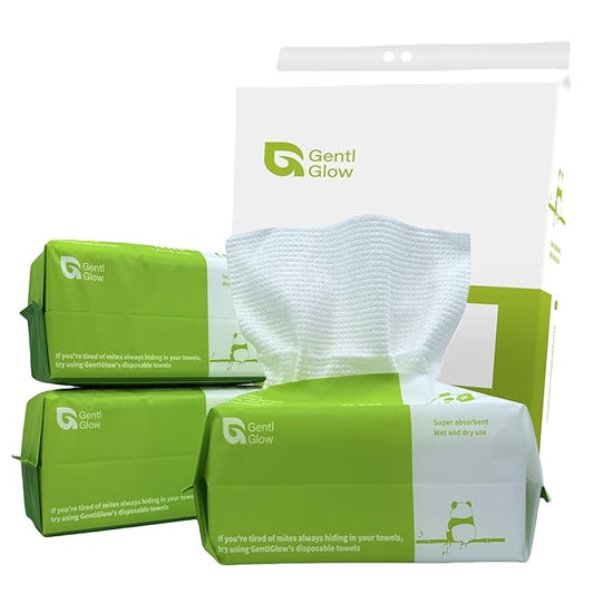 Clean Towels, 100% USDA Biobased Face Towel, Thickened, Multipurpose Towel, Facial Wash And Dry, Makeup Remover Dry Wipes, Disposable Face Towels, 3 Pack (210 Count) 8 x 8 Inches