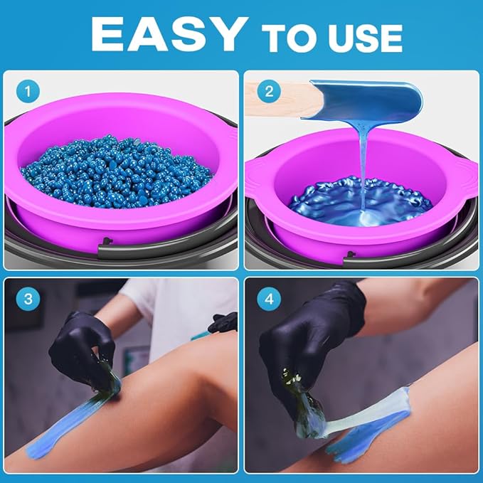 Bestidy Wax Beads, Bagged 500g/1.1lb/17.6oz, Waxing beans for Hair Removal, Women Men, Home Waxing for All Body and Brazilian Bikini Areas (500g)