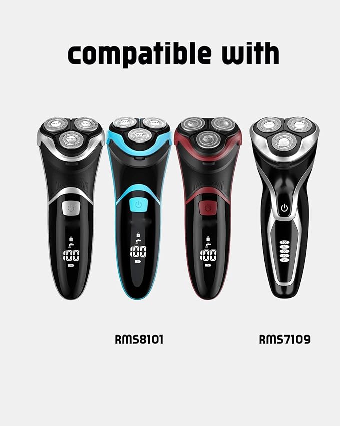 Max T Electric Razor Replacement Blades Compatible with MAX-T Replacement Blades for Max T Electric Razor for Men, 15 PCS MAX T Shaver Replacement Heads for Max-T Men's Electric Shaver RMS7109 RMS8101