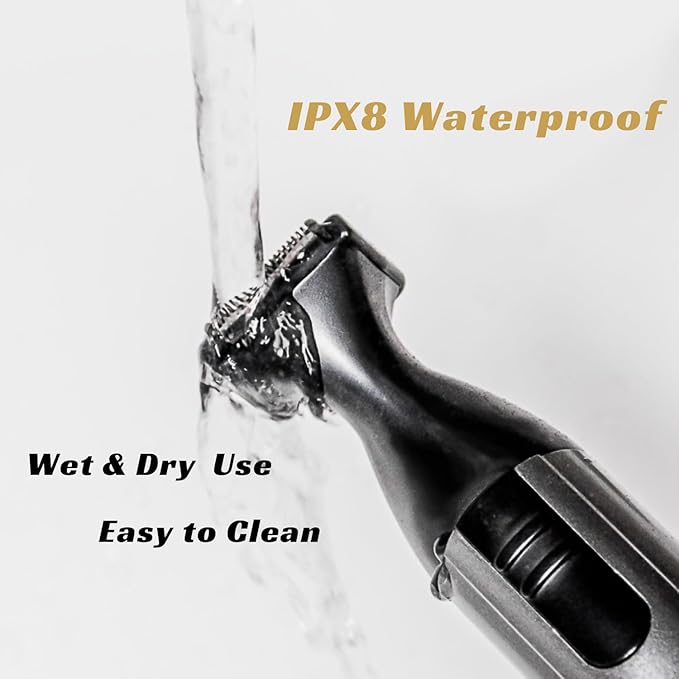 URBANER Adjustable Beard Trimmer for Men, Mustache Edger, Battery Operated, Waterproof Beard Trimmer Cordless, Portable Clipper for Travel Grooming, Gift for Men, Gifts MB-042