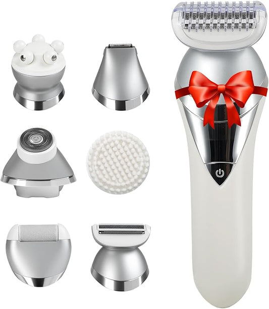 Pluxy Epil Pro 3.0 Women Face Epilator, Pluxy 7-in-1 Portable Design Facial Epilator, Facial Hair Removal for Women & Men, Waterproof Facial Shaver for Ears, Nose, Eyebrow, Body