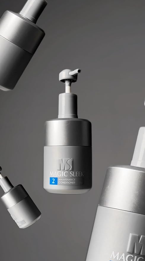 MagicSleek Hydrating Conditioner | All Hair Types, Even Color-Treated Hair Controls Frizz, Softens & Strengthens Hair | Made with Nourishing Argan Oil Extracts | 17 Oz.