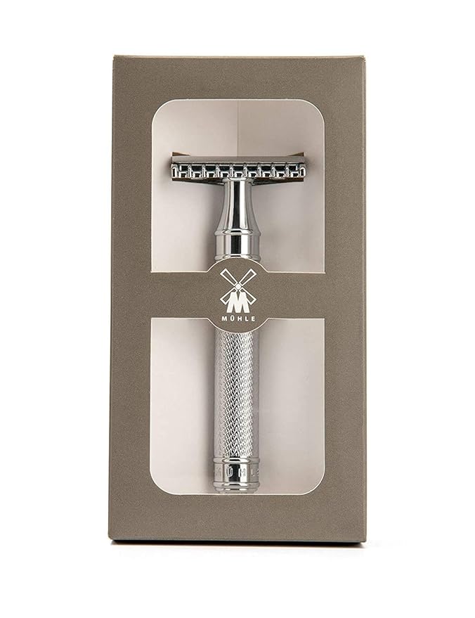 MÜHLE TRADITIONAL R41 Double Edge Safety Razor (Open Comb) For Men - Perfect for Every Day Use, Barbershop Quality Close Smooth Shave