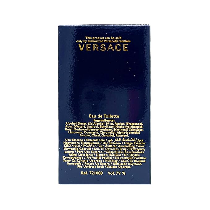 Versace Dylan Blue Eau De Toilette Spray for Men, 1.7 Ounce
