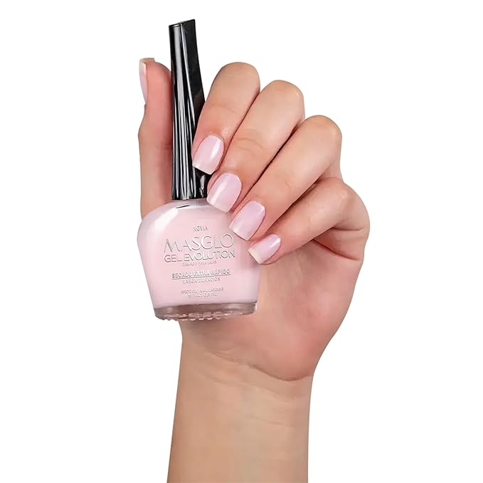 MASGLO Gel Evolution – Set of 3 Nail Polishes No UV/LED Lamp Needed, Fast-Drying, 12-Day Wear, 14-Free Formula, High-Gloss Finish, vegan (0.5 oz Each) h