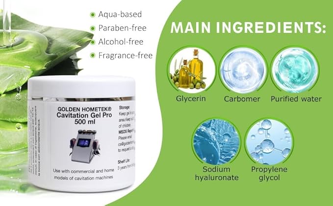 Preparation Gel - Conductive Gel for use with RF Facial Firming and Body Slimming Machines