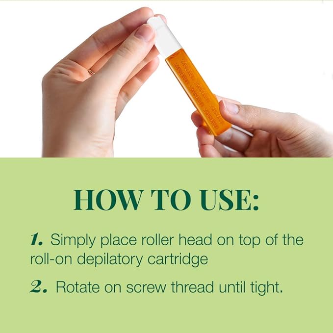 Clean + Easy Small Roller Head – Disposable Roll On Wax Refill Head for DIY Waxing on Eyebrows, Upper Lip, Chin & Small Areas, Easy to Use Waxing Roller Refill, 3-Pack